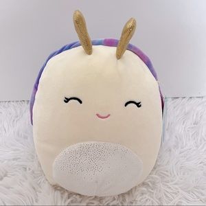 Squishmallows Elysa the Snail Purple Tie Dye 8”